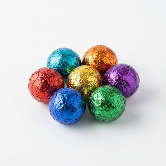 彩色闪光沙沙球套装