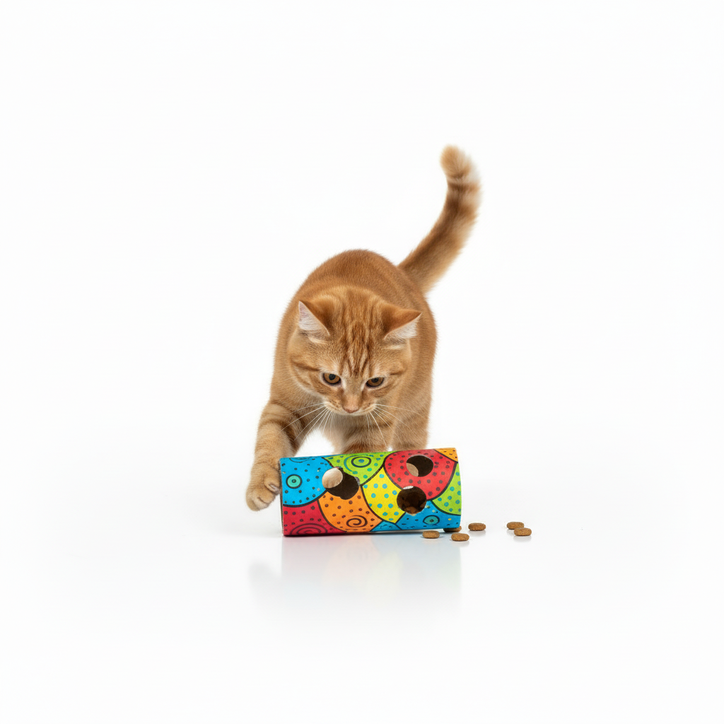 橘猫滚动玩具