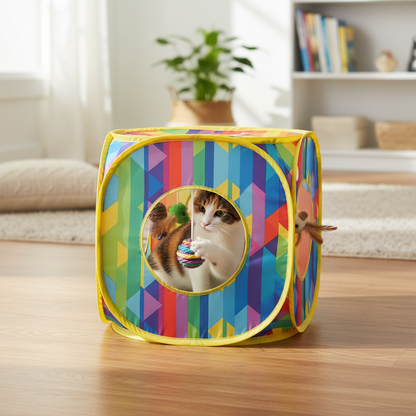 猫咪伸爪拨球图